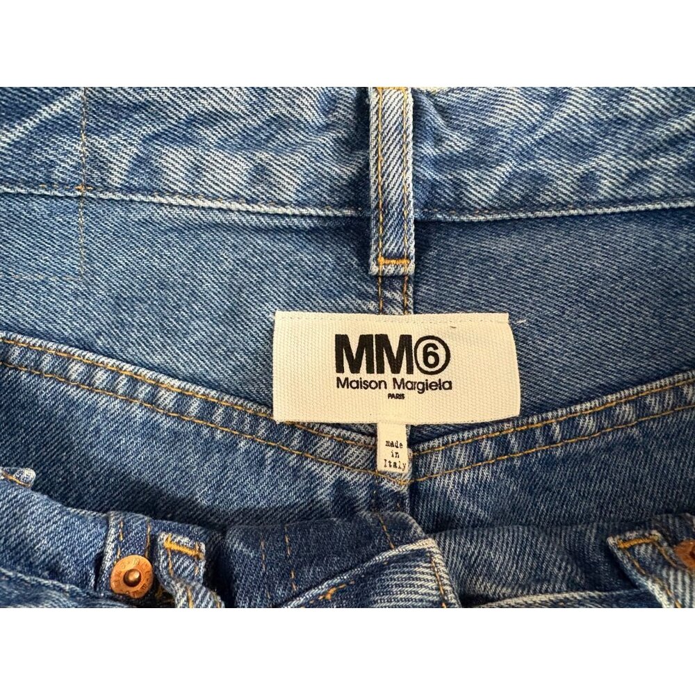 MM6 Maison Margiela Inside Out Jeans size 42 US 6 color blue - Picture 11 of 11
